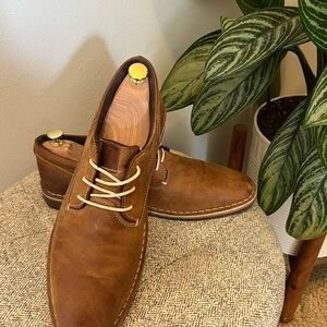 Steve Madden Brown Leather Lace-Up Shoes